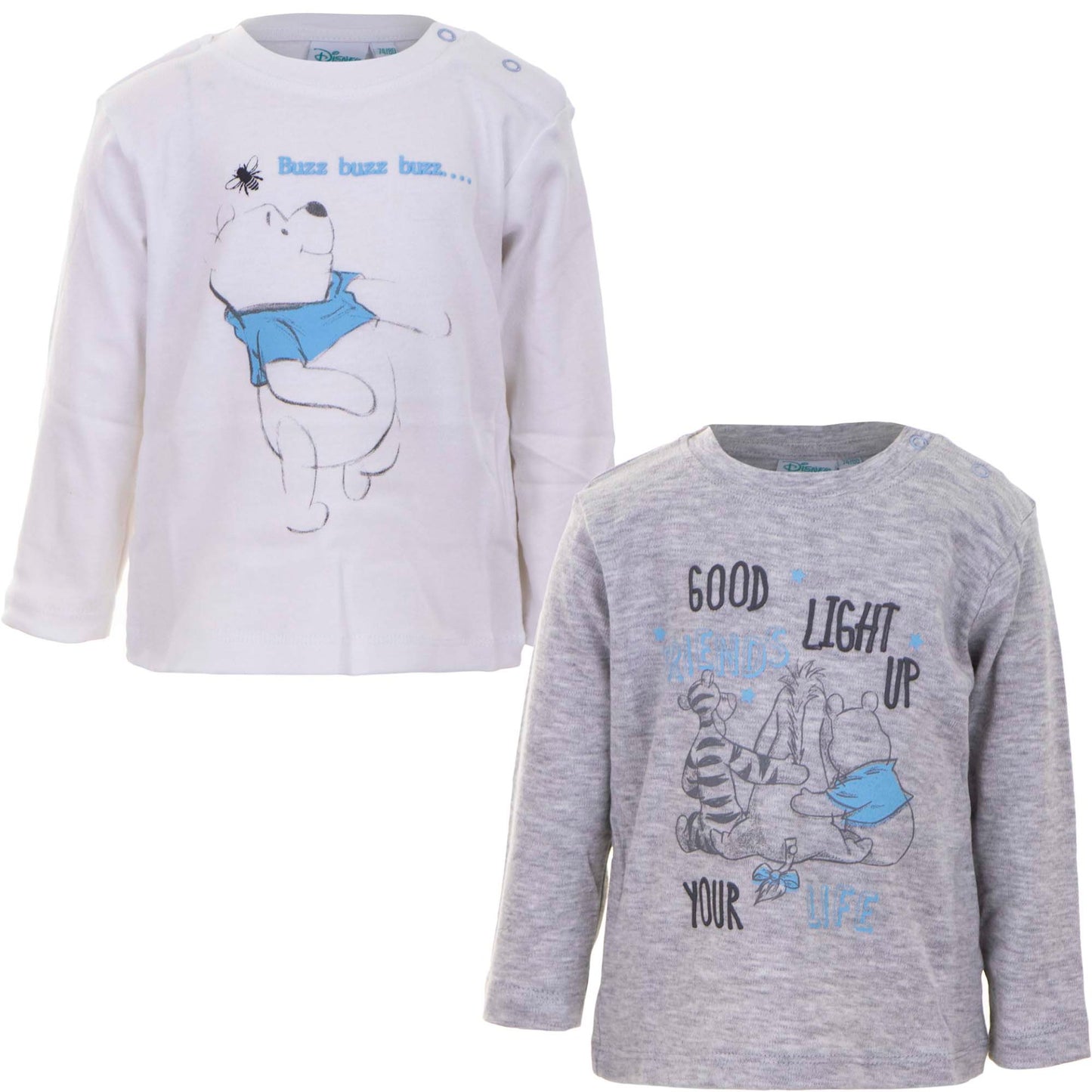 Winnie the Pooh Baby long Sleeves 2 pack - 62- 68 cm