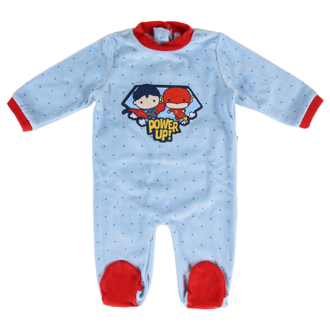 Superman baby sleepsuit Newborn Power up - 3 months