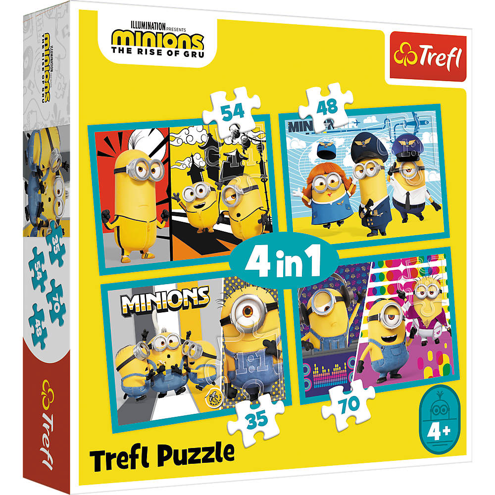 Minions 4 in 1 puzzle