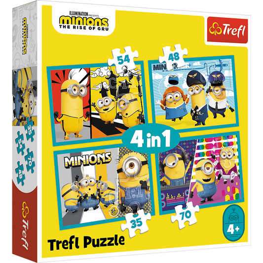 Minions 4 in 1 puzzle