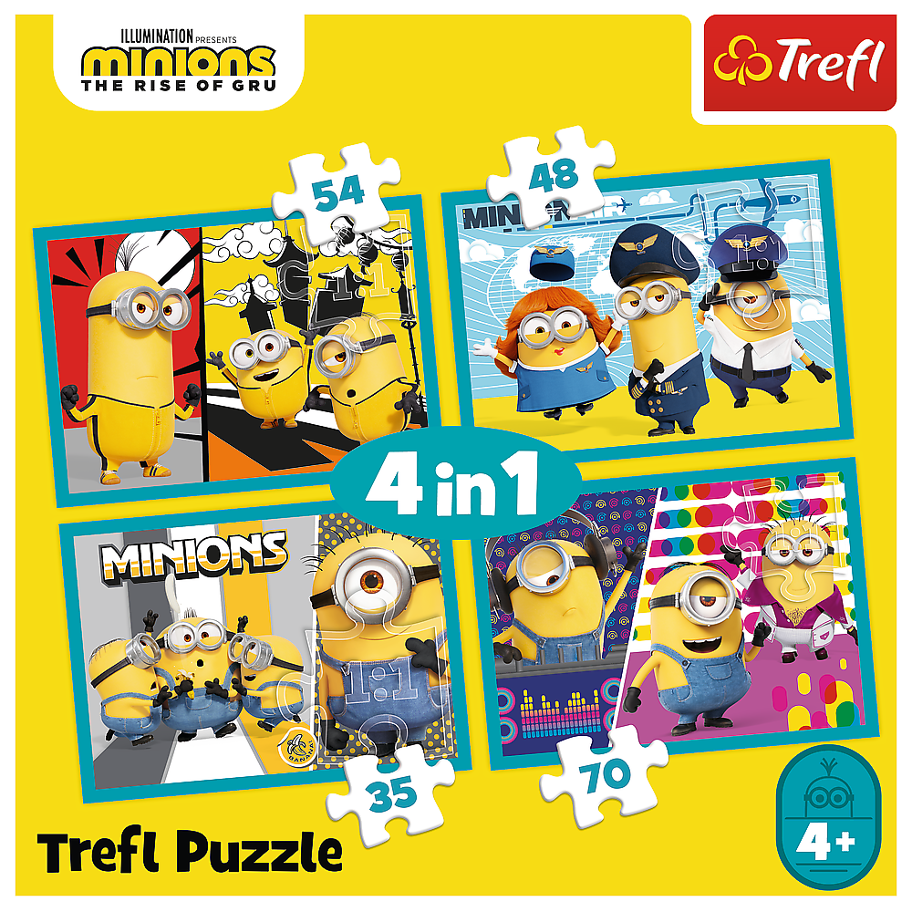 Minions 4 in 1 puzzle