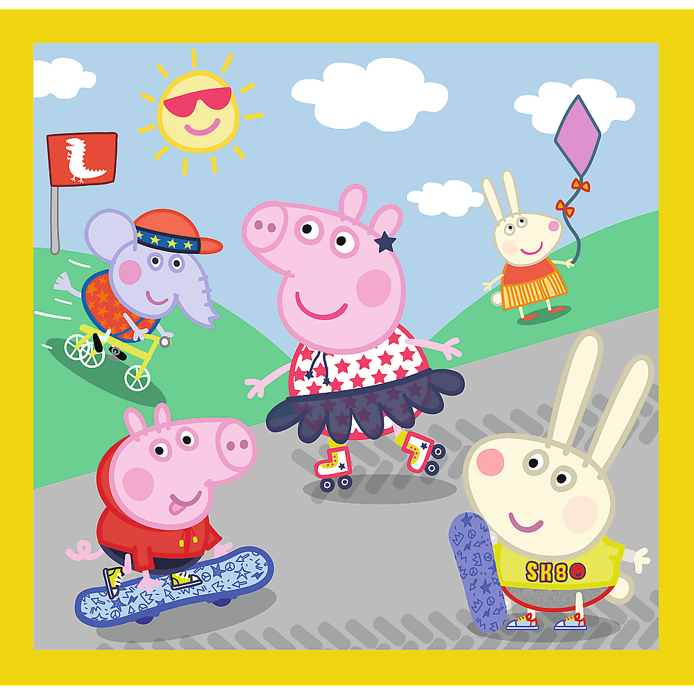 Peppa Pig 3 in 1 puzzle - Happy Day