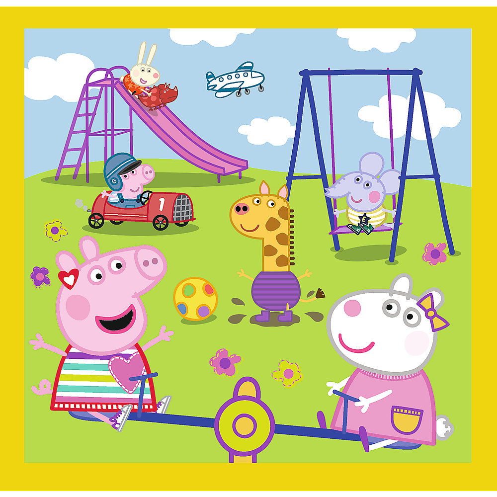 Peppa Pig 3 in 1 puzzle - Happy Day