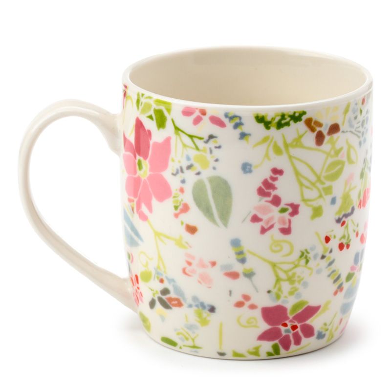 Julie Dodsworth Pink Botanical Porcelain Mug