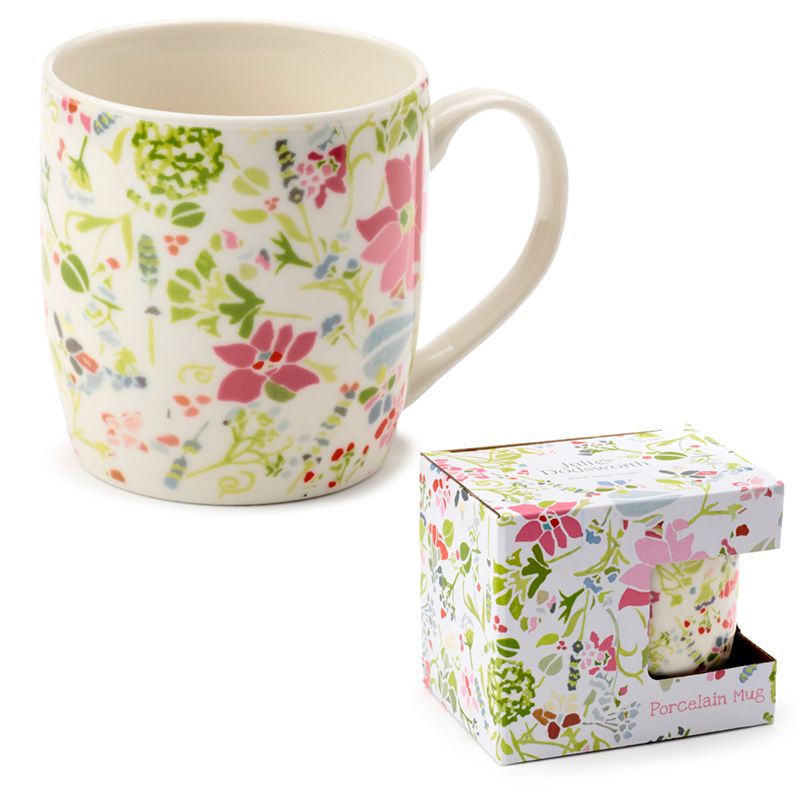 Julie Dodsworth Pink Botanical Porcelain Mug