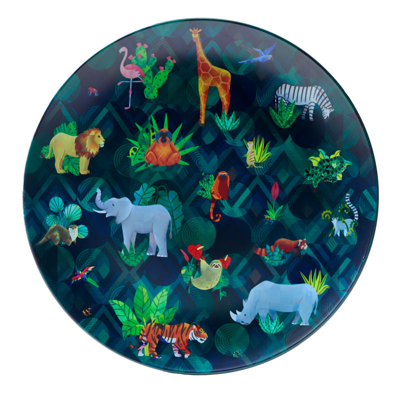 Animal Kingdom Set of 4 Picnic Plates