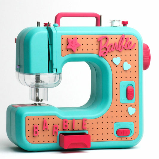 Barbie Sewing Machine with doll