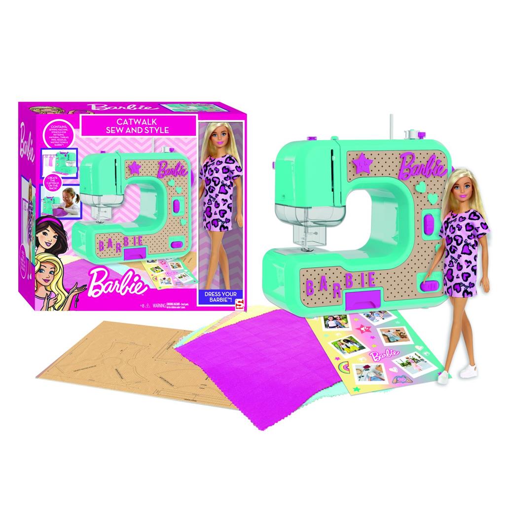 Barbie Sewing Machine with doll