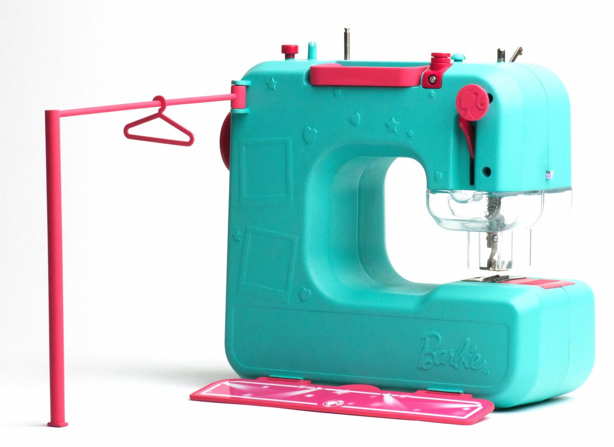 Barbie Sewing Machine with doll