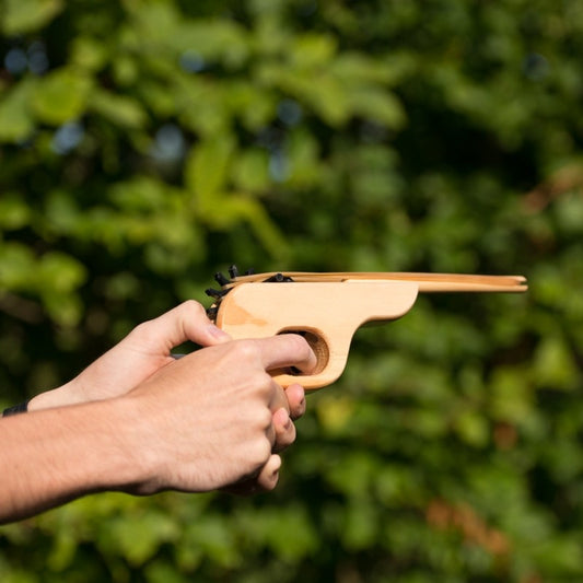 Retro Wooden Rubber Band Gun