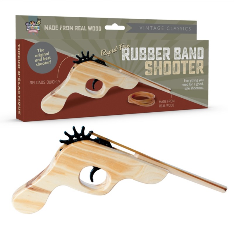 Retro Wooden Rubber Band Gun